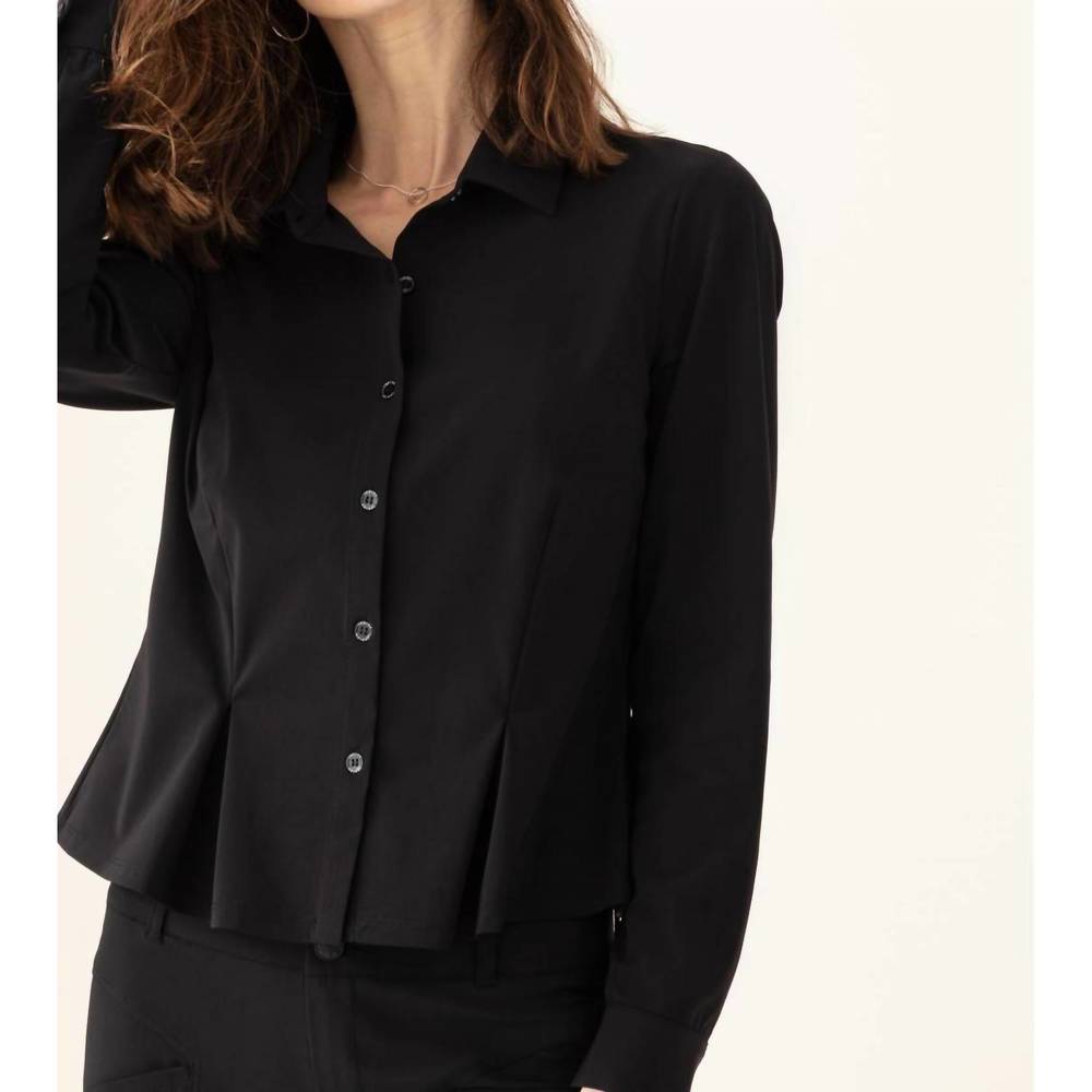 NEW INDIES niel shirt in noir